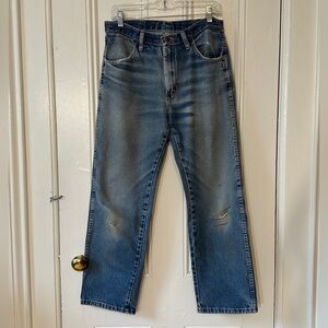 Vintage “Rustler” Blue Men's Jeans - super soft, perfect baggy look
